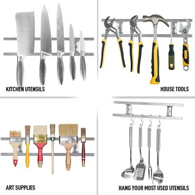 Cuchillería Moderna Tubo de Bloqueo de Acero Inoxidable Cuchillo Magnético Con Gancho