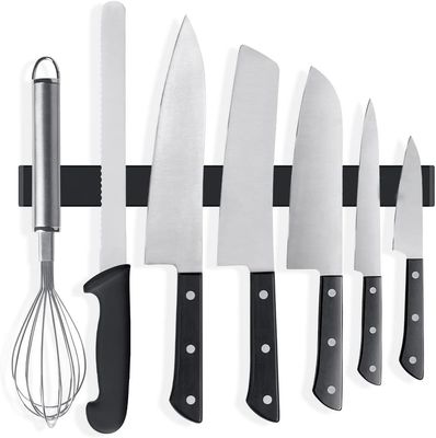 16 pulgadas Matte Negro de silicona de cuchillo de banda con fuerza de tracción magnética de cuchillo magnético
