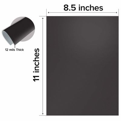 Hoja magnética de caucho A4 con autoadhesivo Tamaño 297*210mm espesor de 0.3mm a 2mm