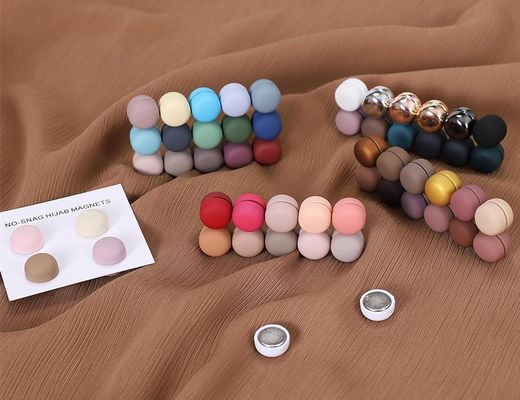 Almacén de moda Magneto fuerte Pinos de hijab para mujeres Escalera multicolor Pinos magnéticos
