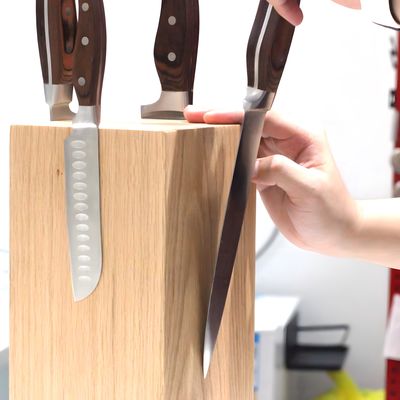 Magneto de madera ferrita 360 portacuchillos giratorios con soporte magnético