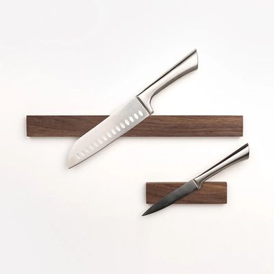 Cuchillo magnético de nuez oscura de 16 pulgadas para pared Mantenga sus cuchillos al alcance