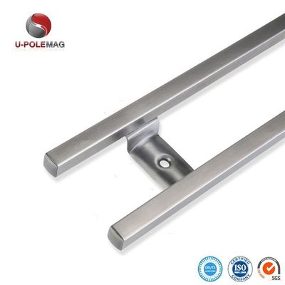 304 Acero inoxidable Magnético Cuchillo Bar Rack con 6 ganchos y Magneto de ferrita Tipo 10 pulgadas