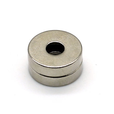 80-220 grados centígrados disco redondo Neodimio Magneto N52 NdFeB con agujero contra-sumido