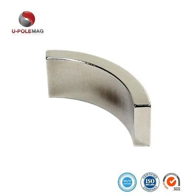 Segmento de imán de neodimio curvado de alta temperatura para motor industrial/generador con forma de arco