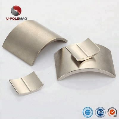 Segmento de imán de neodimio curvado de alta temperatura para motor industrial/generador con forma de arco
