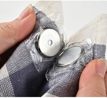 Magnetos industriales de costura oculta PVC botones de cierre magnéticos invisibles con recubrimiento de zinc