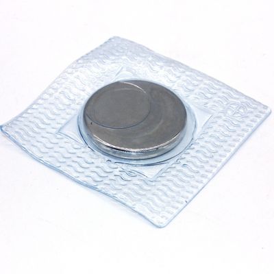 Imán de acero Imán de material de PVC Botón de imán N52 Potente Imán redondo de neodimio de tierras raras
