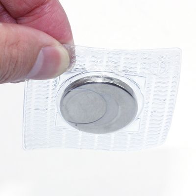 Imán de acero Imán de material de PVC Botón de imán N52 Potente Imán redondo de neodimio de tierras raras