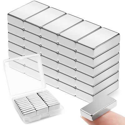 Magnetos de neodimio de bloque fuerte personalizados de 20 mm X 10 mm X 2 mm Magnetos con tolerancia ± 1%