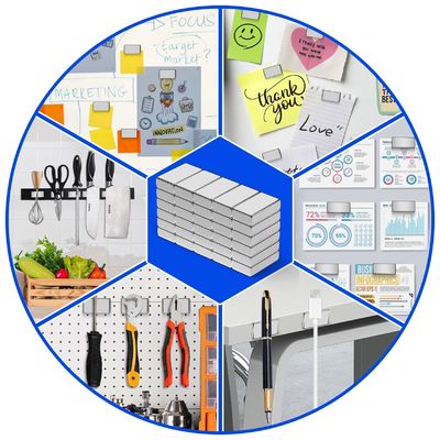 Magnetos de neodimio de bloque fuerte personalizados de 20 mm X 10 mm X 2 mm Magnetos con tolerancia ± 1%