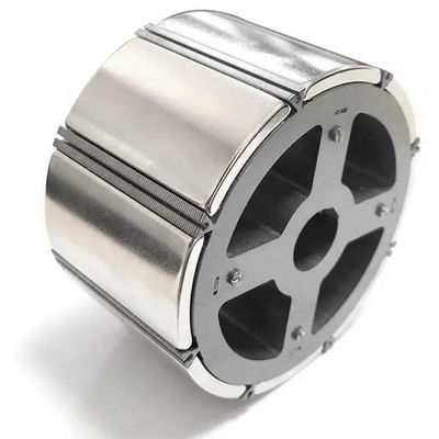 Generador de aerogeneradores N42UH Imán de motor de segmento de arco de neodimio con recubrimiento de níquel