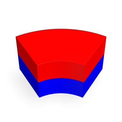 Imán de neodimio curvado de alta temperatura para motor de arranque de arco de motor de paso de segmento de motor de corriente continua