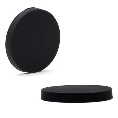 Magnetos redondos de neodimio N52 de caucho negro impermeable para aplicaciones industriales