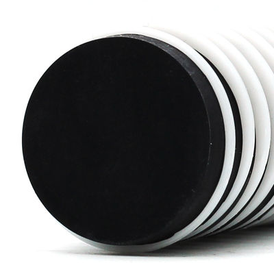 Magnetos redondos de neodimio N52 de caucho negro impermeable para aplicaciones industriales