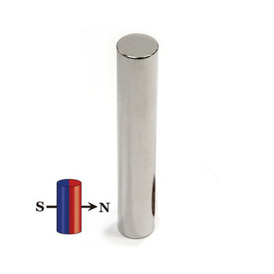 Imán de cilindro magnetizado diametralmente con recubrimiento de NiCuNi para aplicaciones industriales