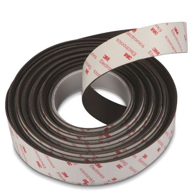 ISO9001 2008 Certificado 1m 10x1.5mm Neodimio cinta adhesiva magnética Flexible y fácil