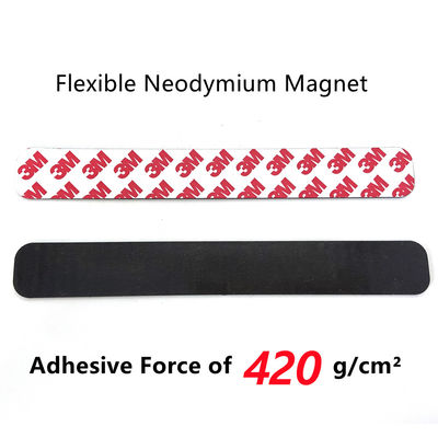 ISO9001 2008 Certificado 1m 10x1.5mm Neodimio cinta adhesiva magnética Flexible y fácil