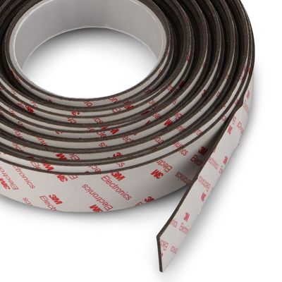 ISO9001 2008 Certificado 1m 10x1.5mm Neodimio cinta adhesiva magnética Flexible y fácil