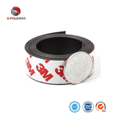 Banda magnética de caucho flexible personalizada con adhesivo 3M L1MxW20xT1mm Tolerancia ± 1%