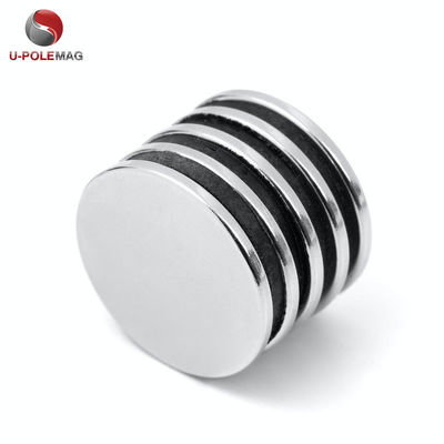 Imán de disco de neodimio de 16 mm de alta potencia permanente con forma y tolerancia de imán de anillo