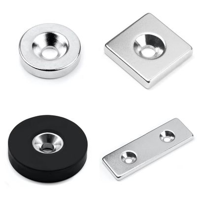 15-20 días Tiempo de entrega de la muestra Revestimiento de plata N52 NdFeB Magnet Arc Block Ring Disc Magnet