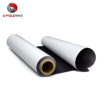Rollo magnético de caucho PVC blanco/Rollo de lámina magnética permanente/Material del rollo magnético