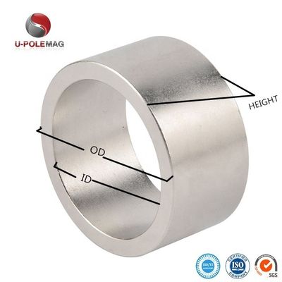 Magnético de anillo de neodimio personalizado de alto grado de recubrimiento duradero para motor de eje de rueda