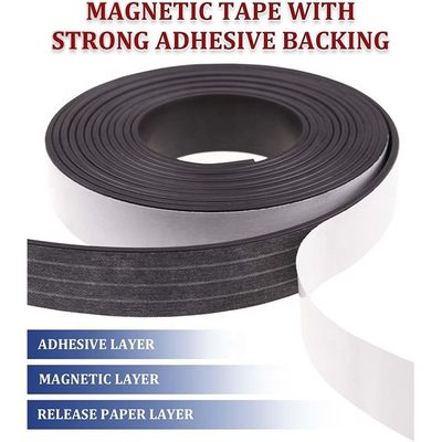 Cintas magnéticas de caucho flexible para AGV 50 mm de dirección de polo norte/sur Isotrópico/Anisotrópico