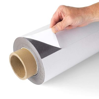 Magneto de caucho compuesto de PVC blanco/rollo de hoja magnética para aplicaciones versátiles