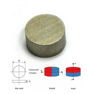 Sistema de sensores Tolerancia del imán del disco SmCo ±10% Densidad 7,3-7,5 g/cm3 Temperatura alta