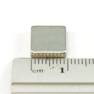 Bloque de imán de neodimio permanente de 10 mm para los imanes de tierras raras NdFeB rectangulares fuertes