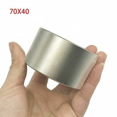 Imán de cilindro de neodimio permanente N45 N52 D70x40mm Imán súper fuerte para maquinaria