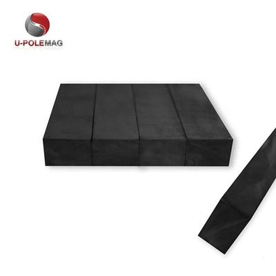 Magnetos de ferrita rectangulares negros personalizables con bloques industriales permanentes fuertes