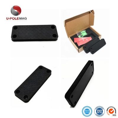 Magnetos de ferrita rectangulares negros personalizables con bloques industriales permanentes fuertes
