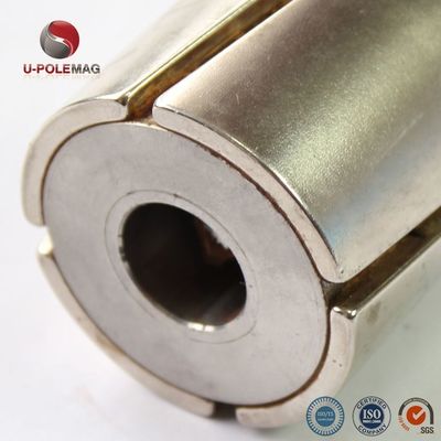 Tolerancia personalizada N50 segmento de arco Imán permanente de neodimio para turbina eólica