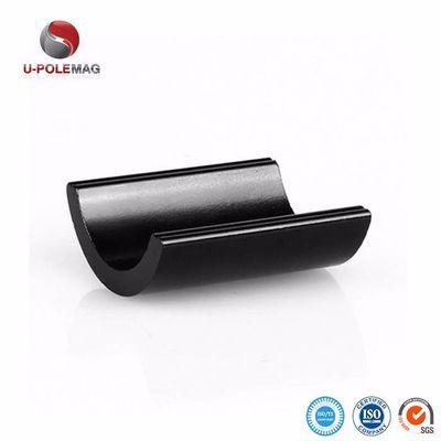 Tamaño personalizado ARC NdFeB Magnet Coating Negro Epoxi Neodimio Magnetos de segmento para motor